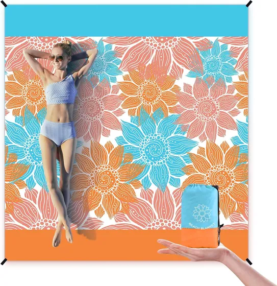 Apricot Blossom Beach Blanket
