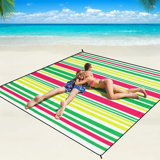 Candy Cabana Stripe Beach Blanket