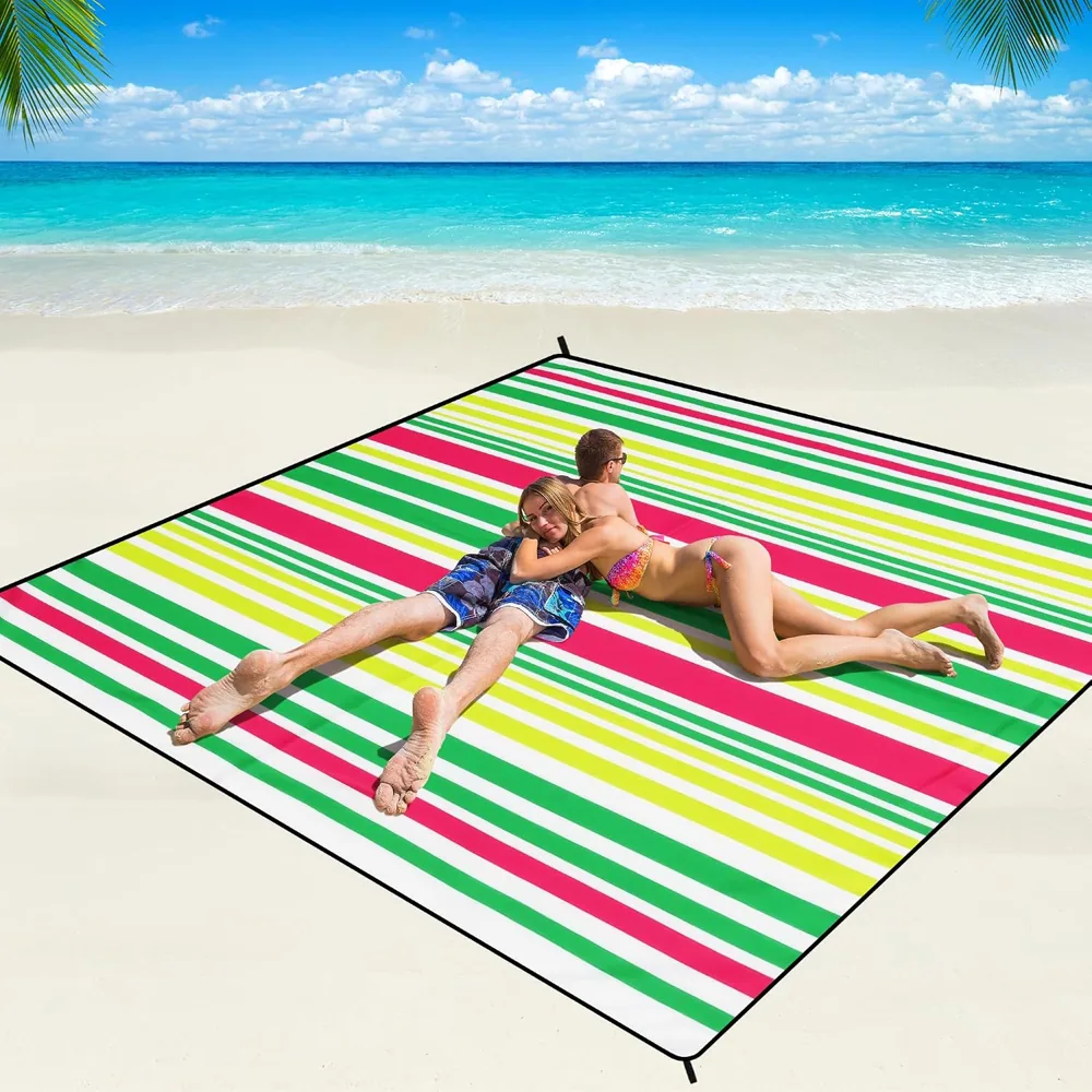 Candy Cabana Stripe Beach Blanket