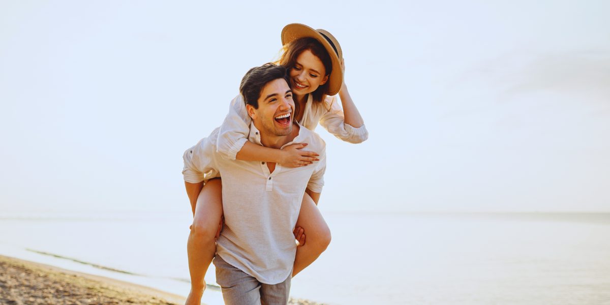A couple on the beach
