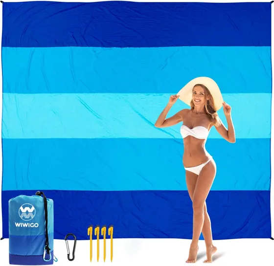 Five-Stripe Giant Beach Blanket