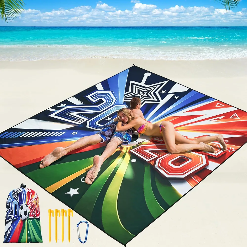 Game Day Stars Beach Blanket