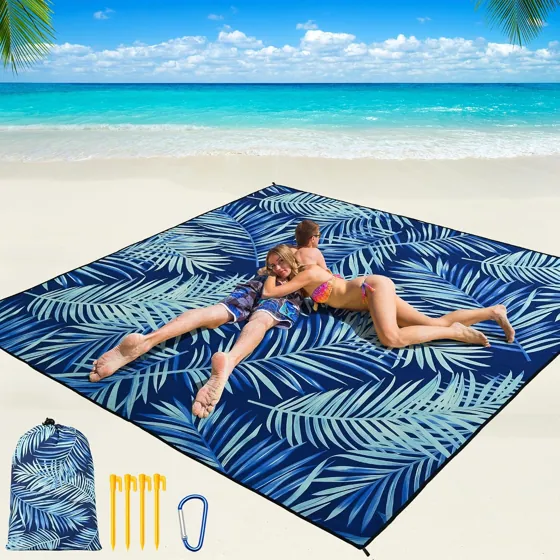 Indigo Fern Beach Blanket