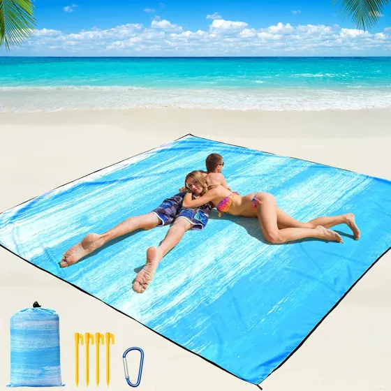 Lagoon Tie-Dye Beach Blanket
