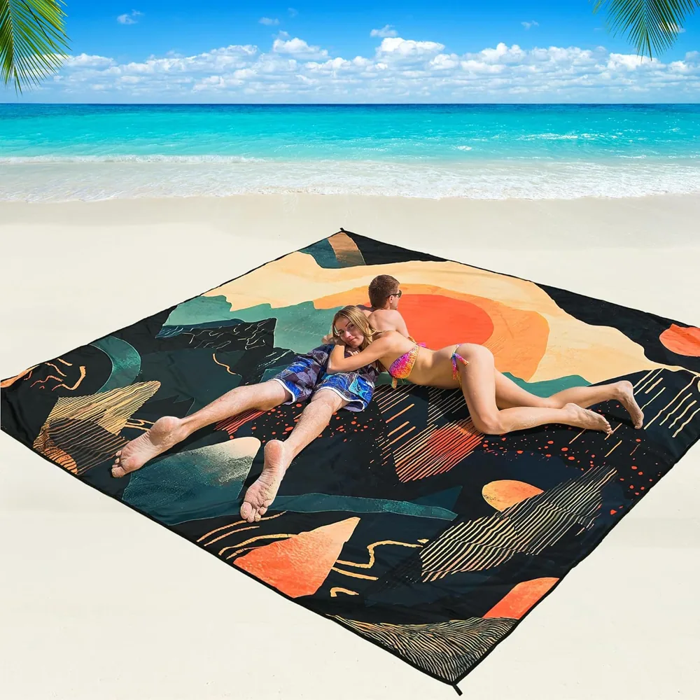 Midnight Peaks Beach Blanket
