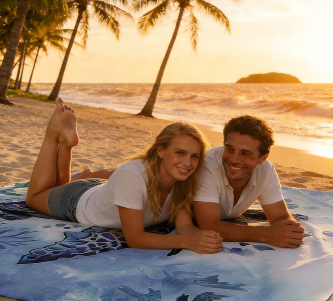 Ocean Prints beach blankets
