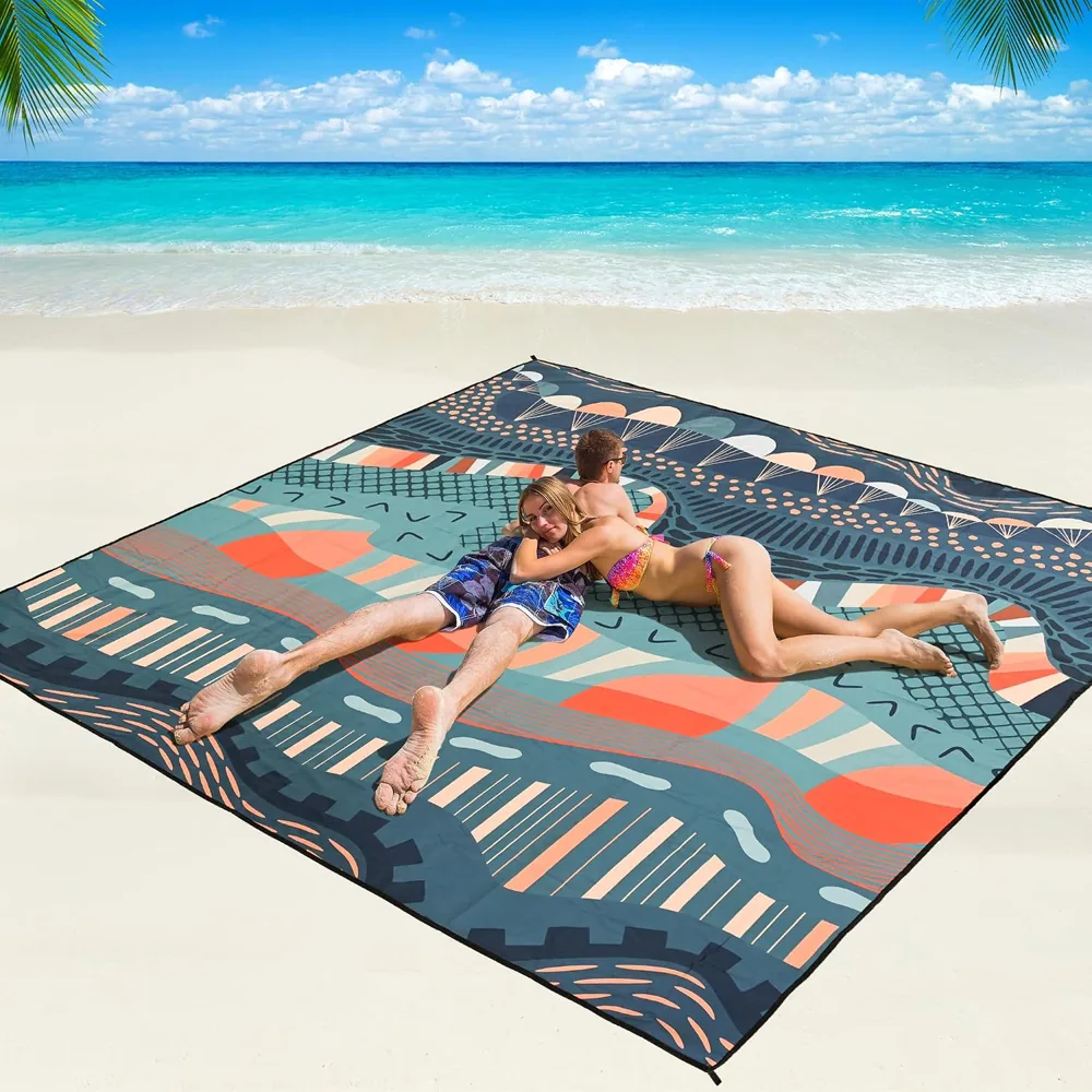 Retro Totem Beach Blanket