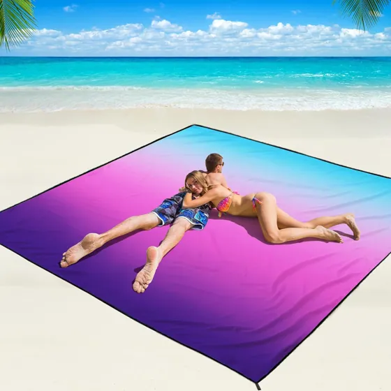 Twilight Violet Beach Blanket